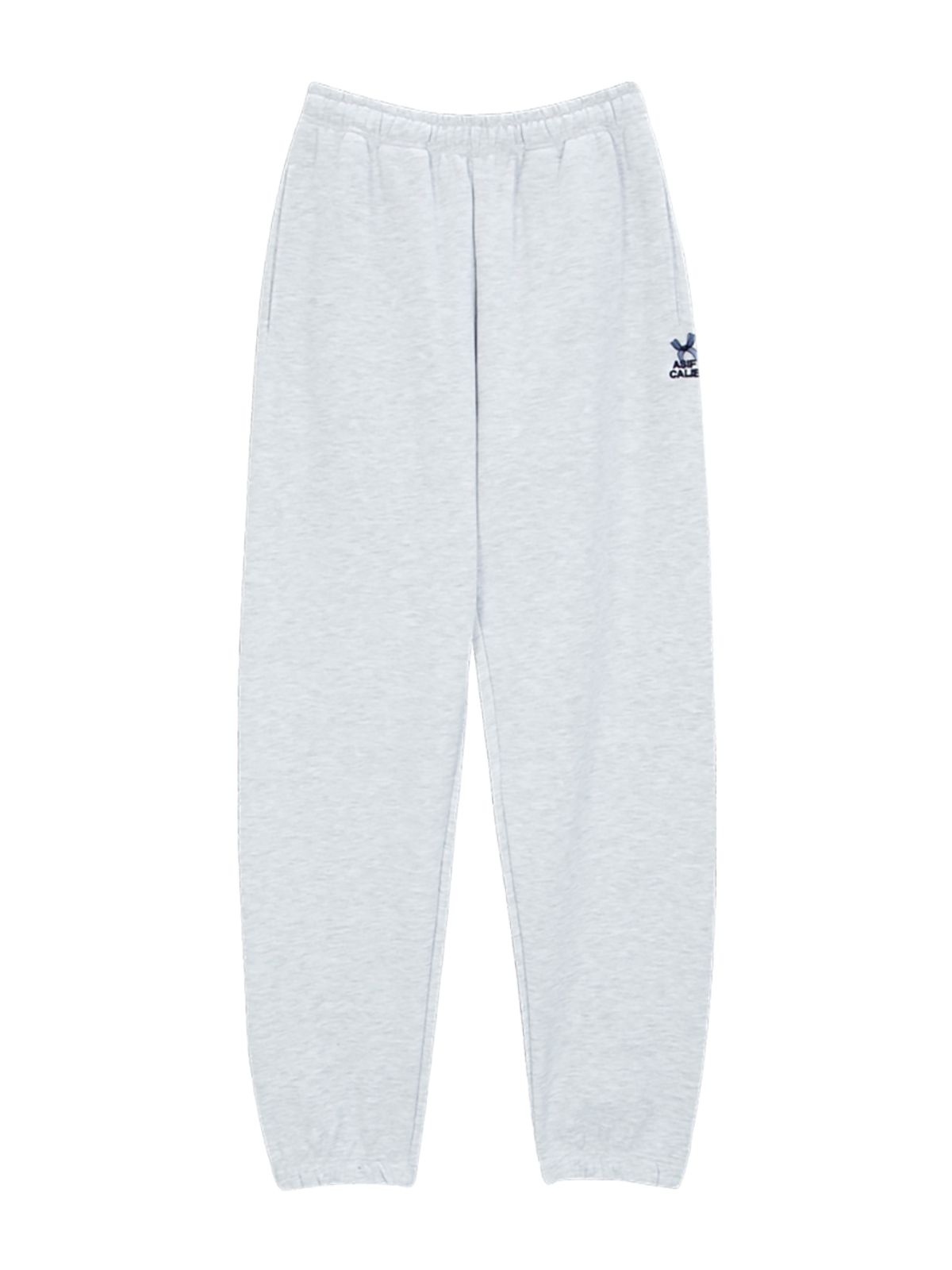 에즈이프 캘리(ASIF CALIE) RIBBON JOGGER PANTS WHITEMELANGE