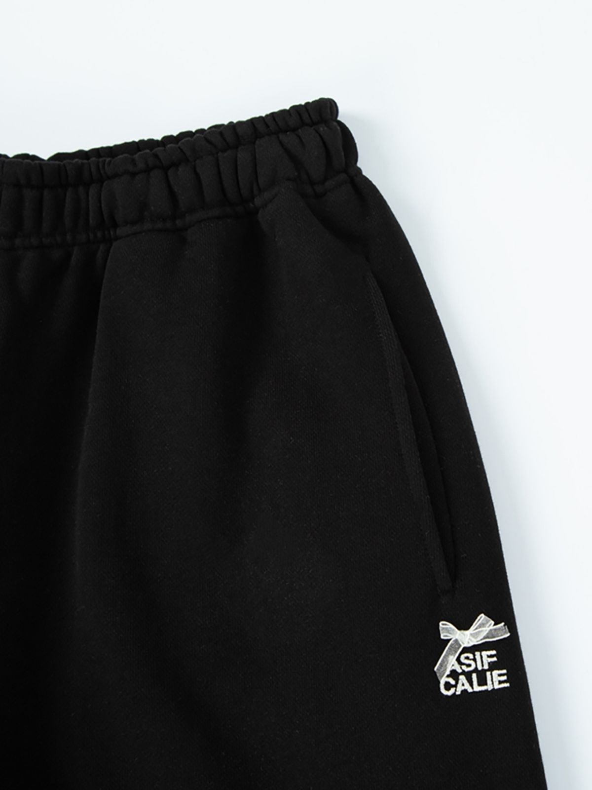 에즈이프 캘리(ASIF CALIE) RIBBON JOGGER PANTS BLACK