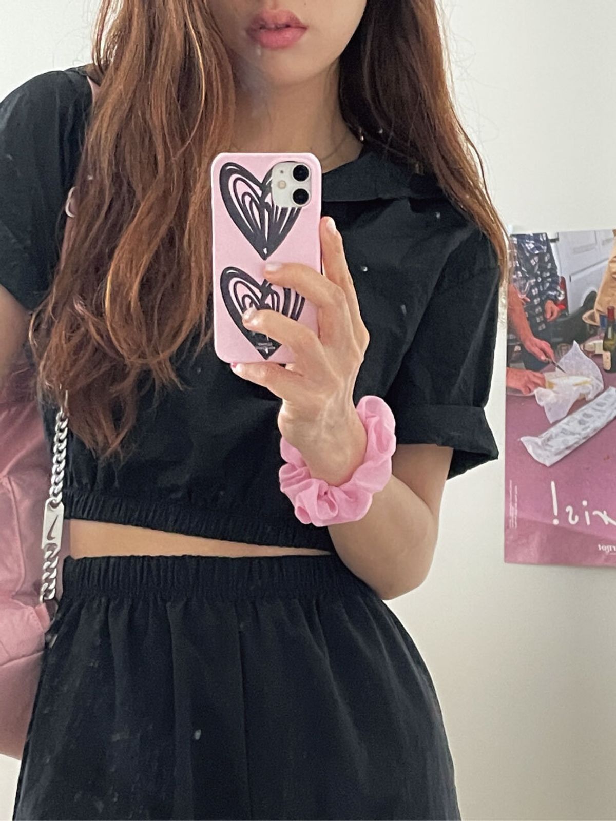 세컨드부티크(SECOND BOUTIQUE) 하트하트 하드케이스_핑크그레이