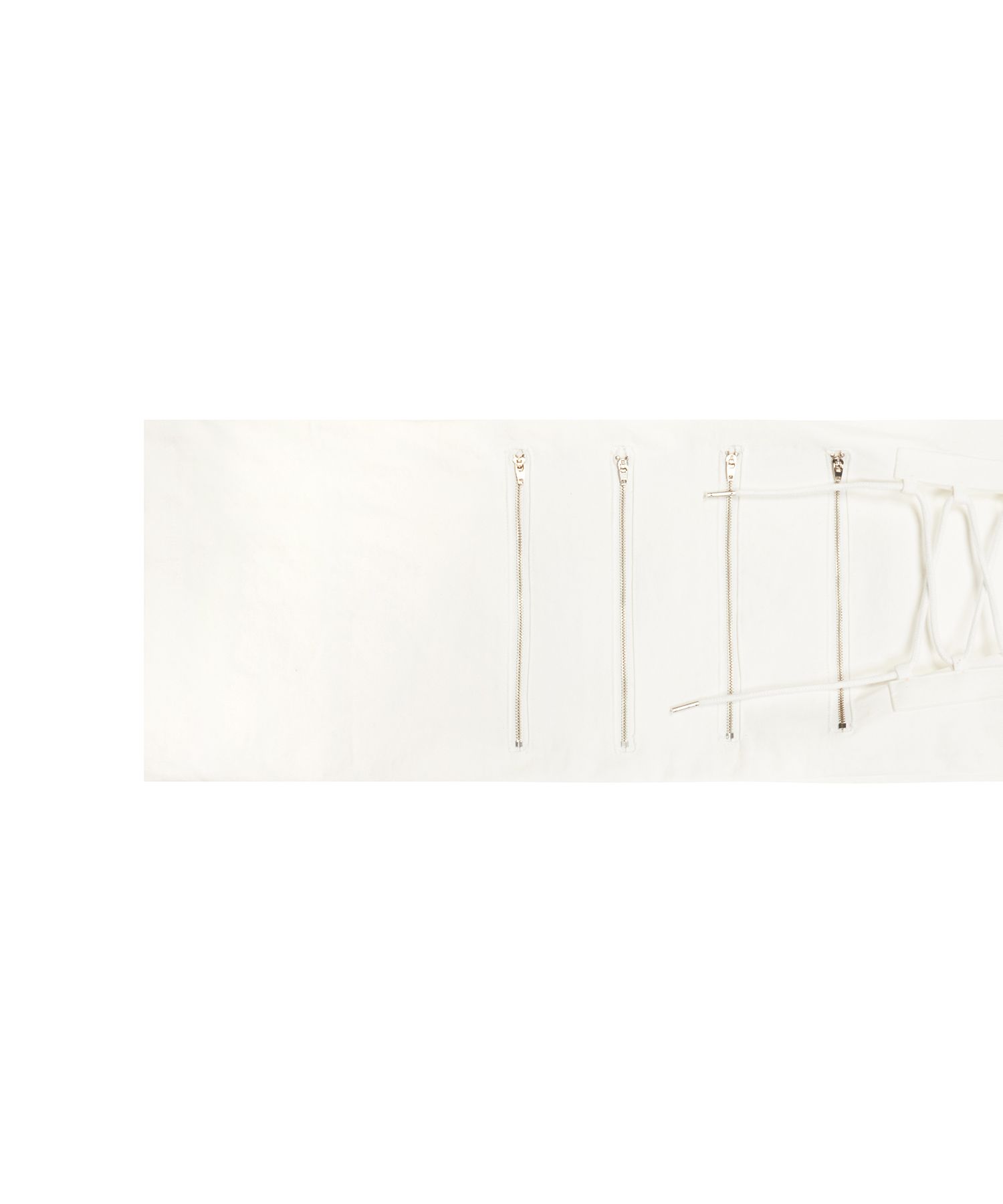 MUSINSA | LUV IS TRUE NM ZIPPER PANTS(WHITE)