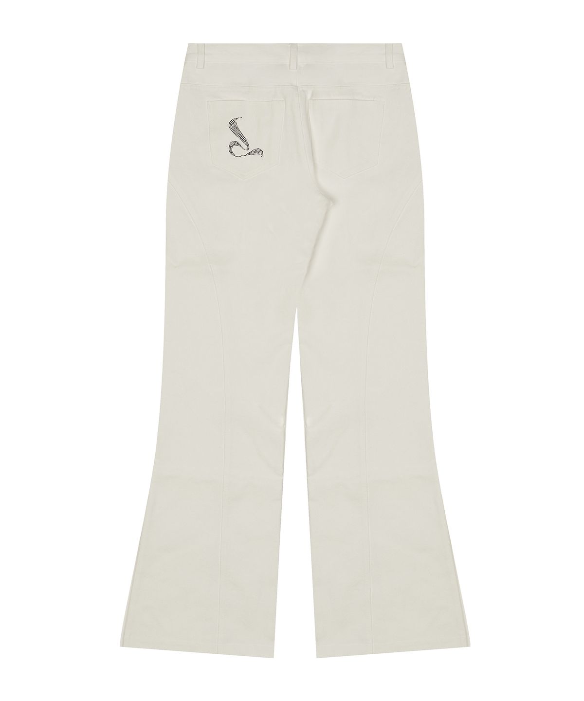 러브이즈트루(LUVISTRUE) CURVED L PANTS(IVORY)
