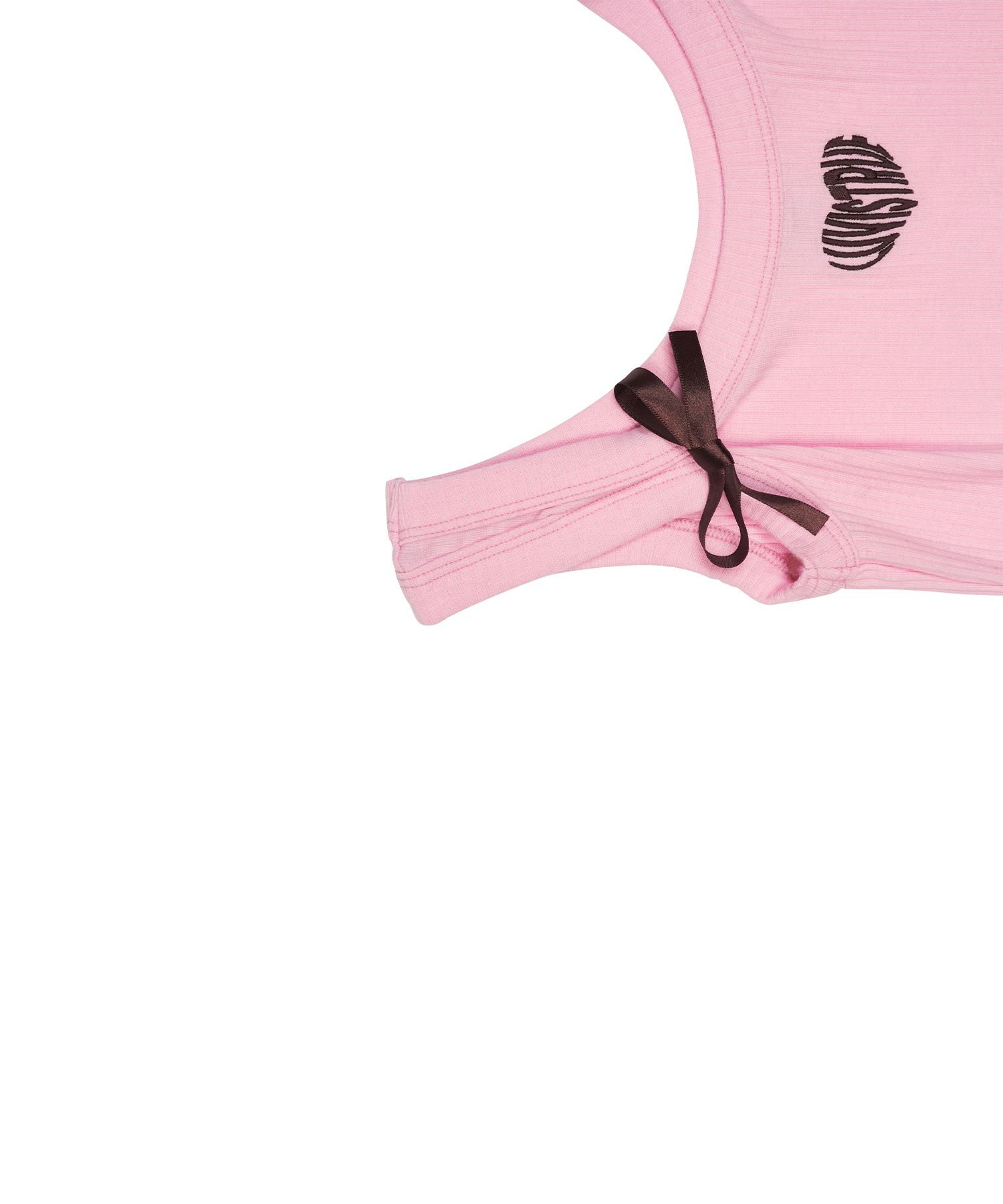 MUSINSA公式 | LUV IS TRUE HEART RIBBON TEE (PINK)