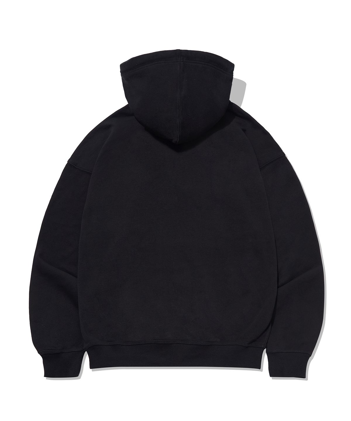 그루브라임(GROOVE RHYME) CIRCLE EMB LOGO  HOOD T-SHIRTS (BLACK)[LRSSCTH702M]