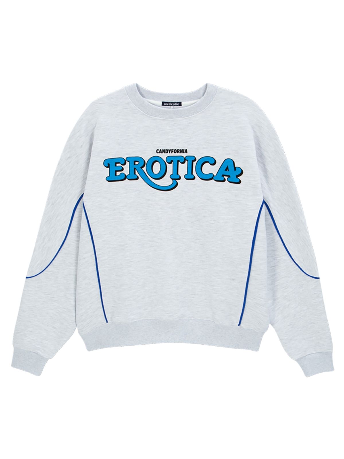 에즈이프 캘리(ASIF CALIE) EROTICA PIPING SWEATSHIRT WHITEMELANGE