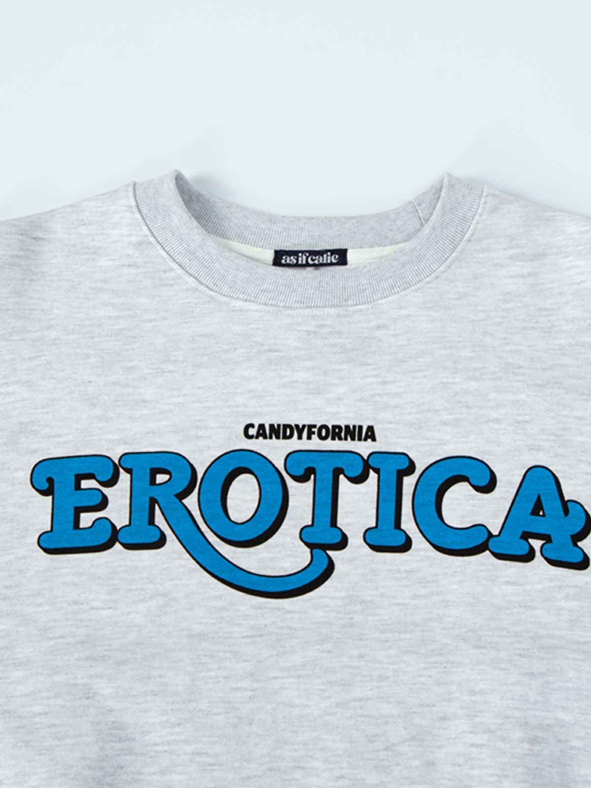 에즈이프 캘리(ASIF CALIE) EROTICA PIPING SWEATSHIRT WHITEMELANGE