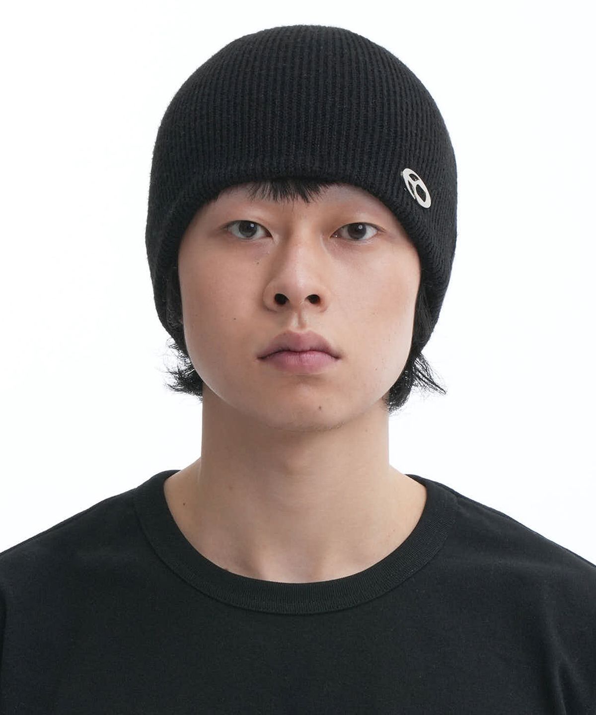 오픈야드(오와이)(OPENYARD(OY)) METAL LOGO BEANIE-BLACK