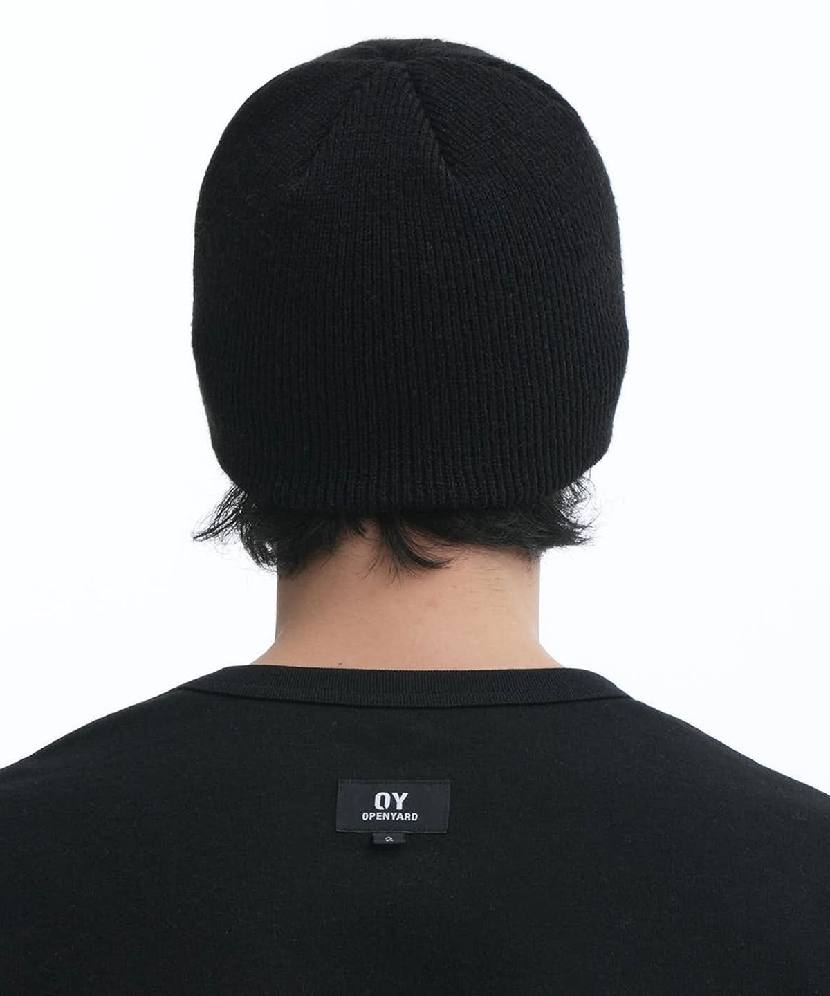 오픈야드(오와이)(OPENYARD(OY)) METAL LOGO BEANIE-BLACK