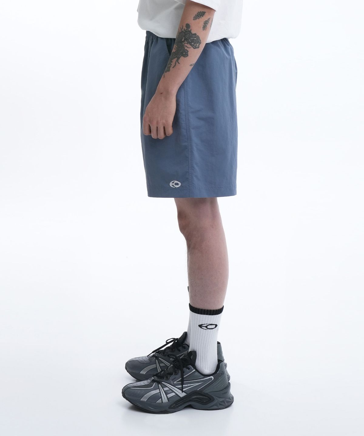 오픈야드(오와이)(OPENYARD(OY)) NYLON HALF PANTS-BLUE