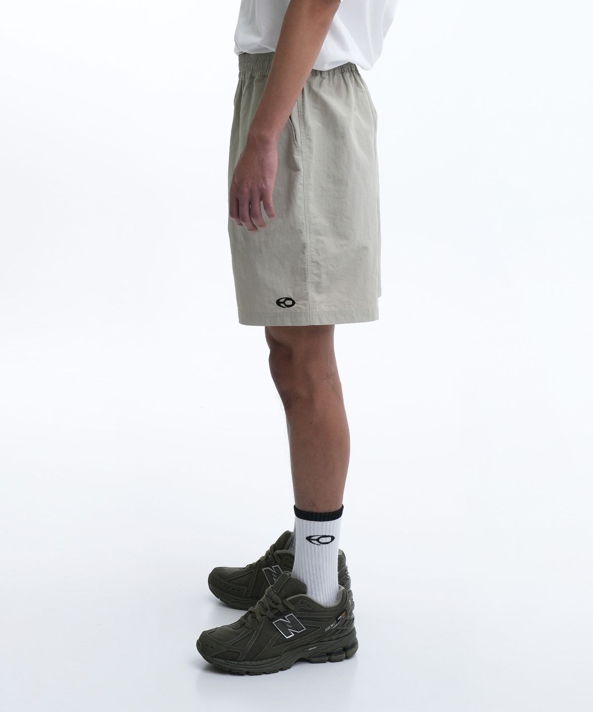 오픈야드(오와이)(OPENYARD(OY)) NYLON HALF PANTS-BEIGE