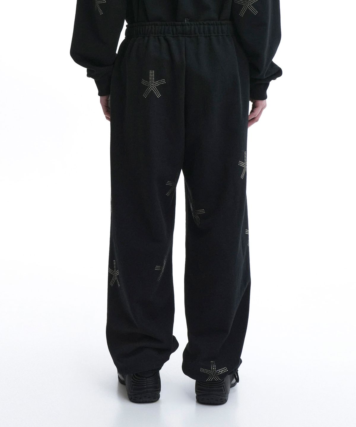 오픈야드(오와이)(OPENYARD(OY)) S.R STONE SWEAT PANTS-BLACK