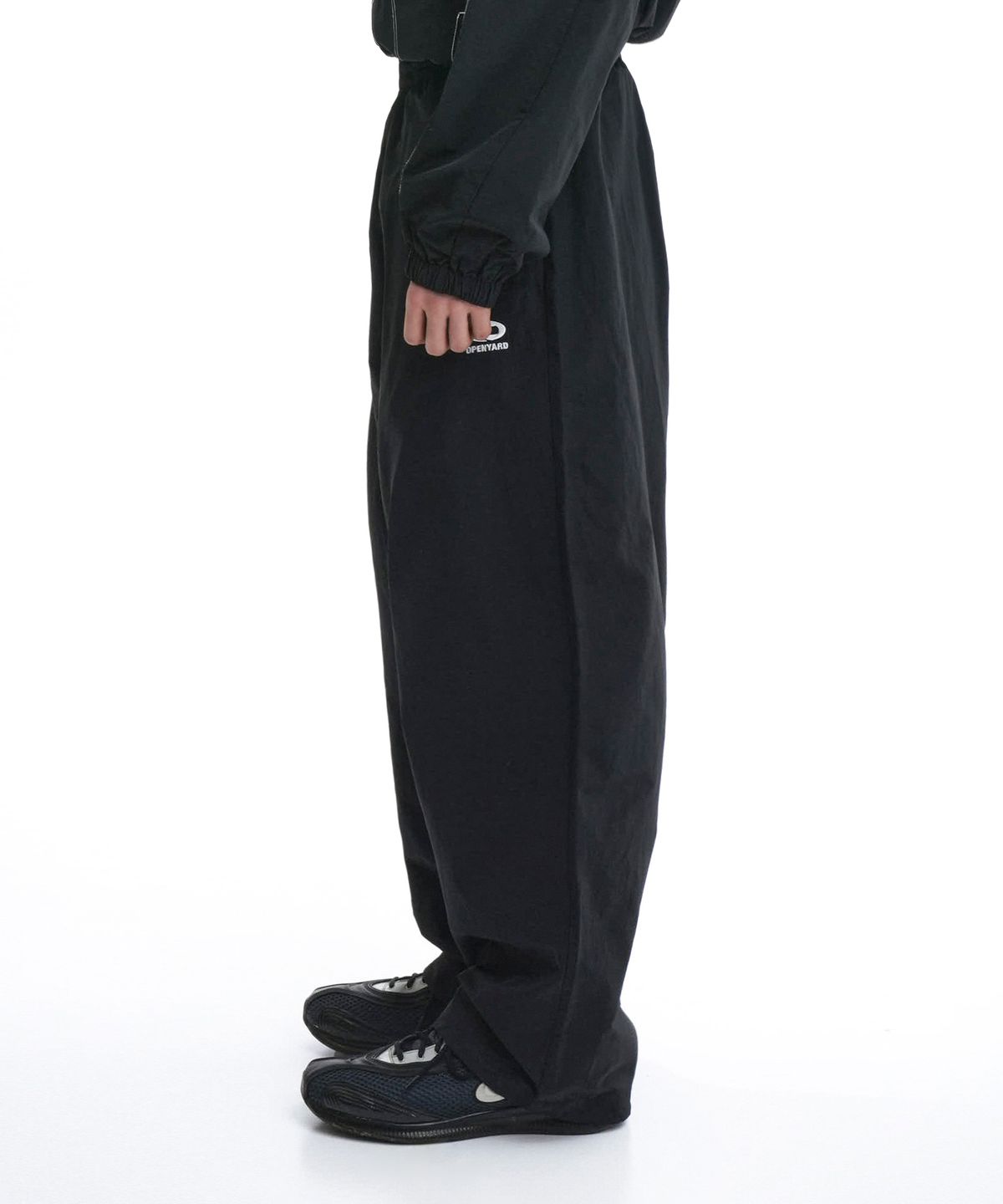 오픈야드(오와이)(OPENYARD(OY)) W.S.L TAPE TRACK PANTS-BLACK
