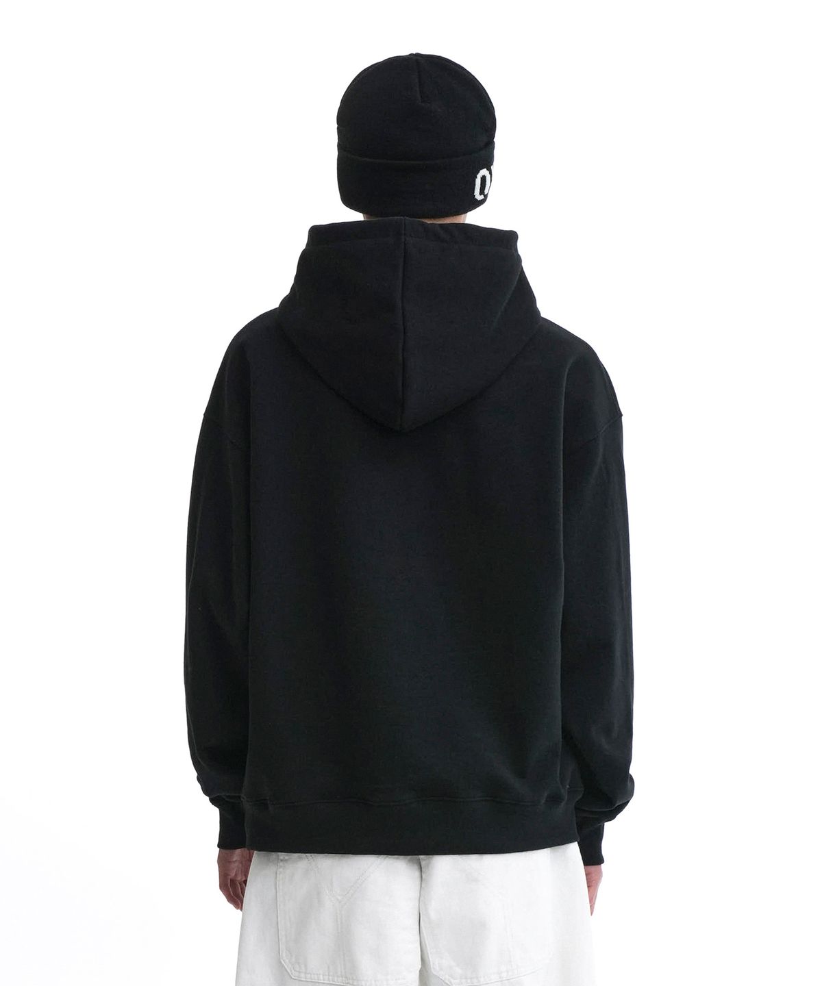 오픈야드(오와이)(OPENYARD(OY)) L.T BUTTERFLY PATCH HOODIE-BLACK