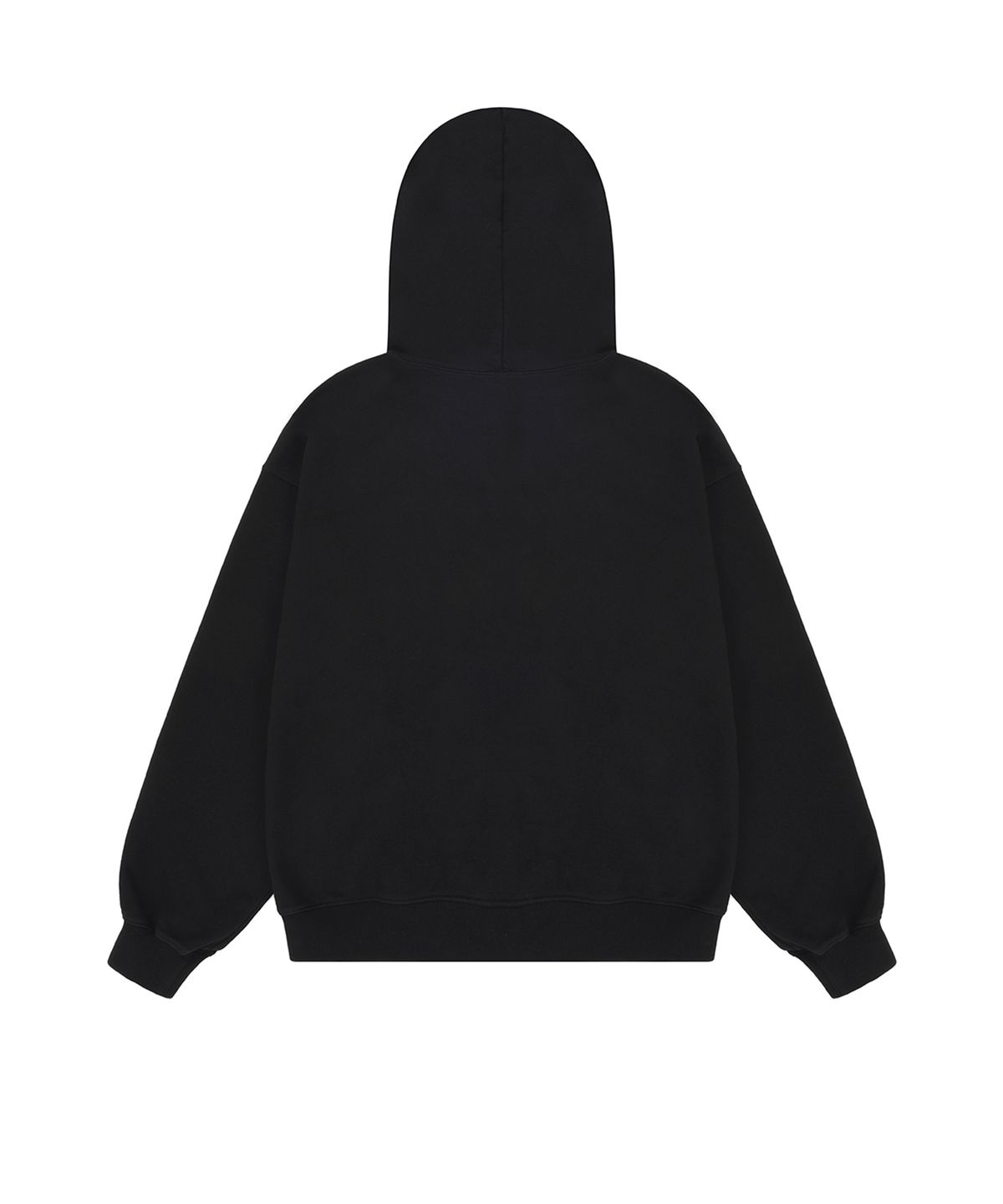 오픈야드(오와이)(OPENYARD(OY)) DENIM FLOWER PATCH HOODIE-BLACK