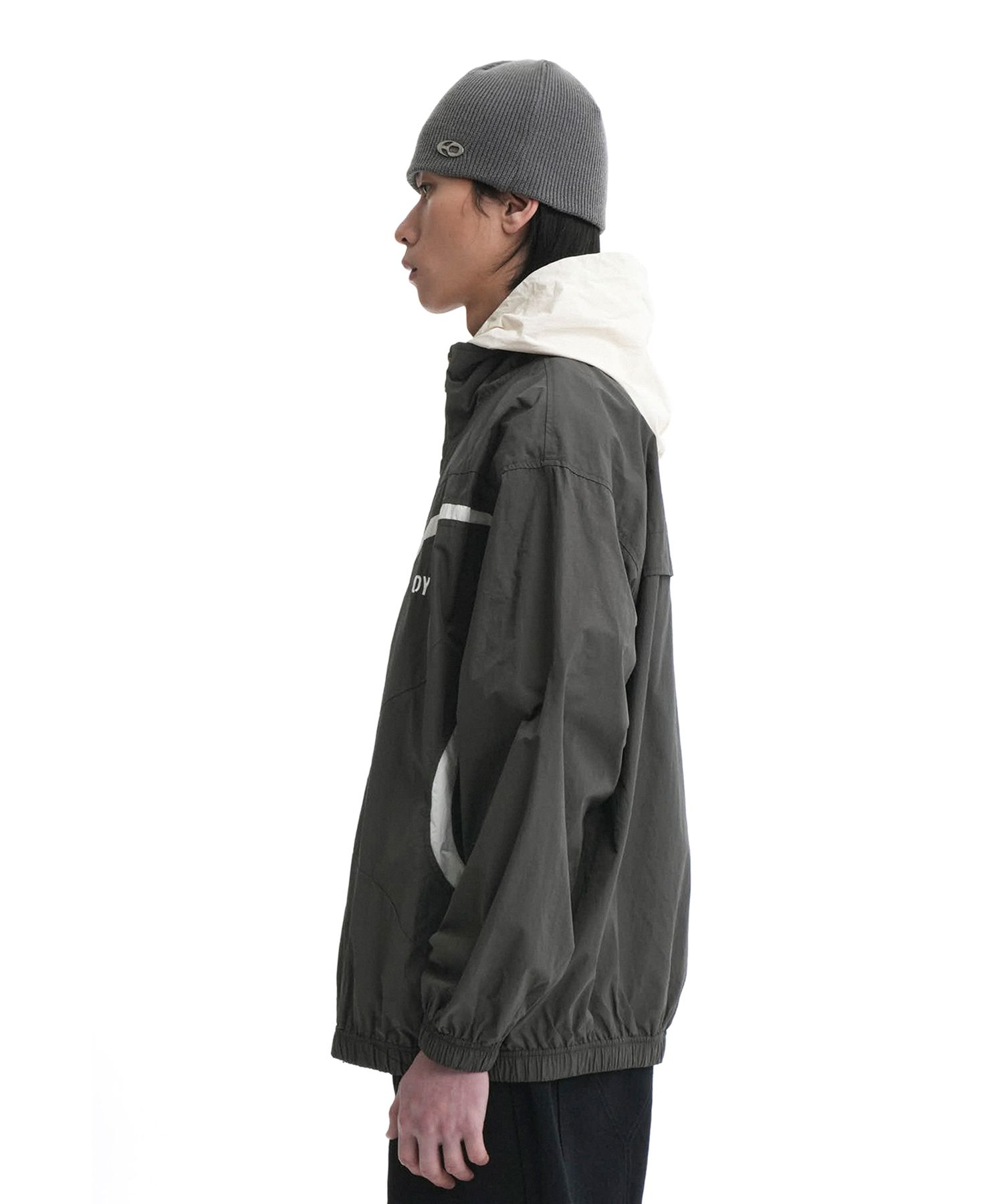 ★OY★LAYERED HOODIE JACKET-DARK GREY★正規品/韓国直送料込 MUSINSA | OY LAYERED HOODIE JACKET-DARK GRAY