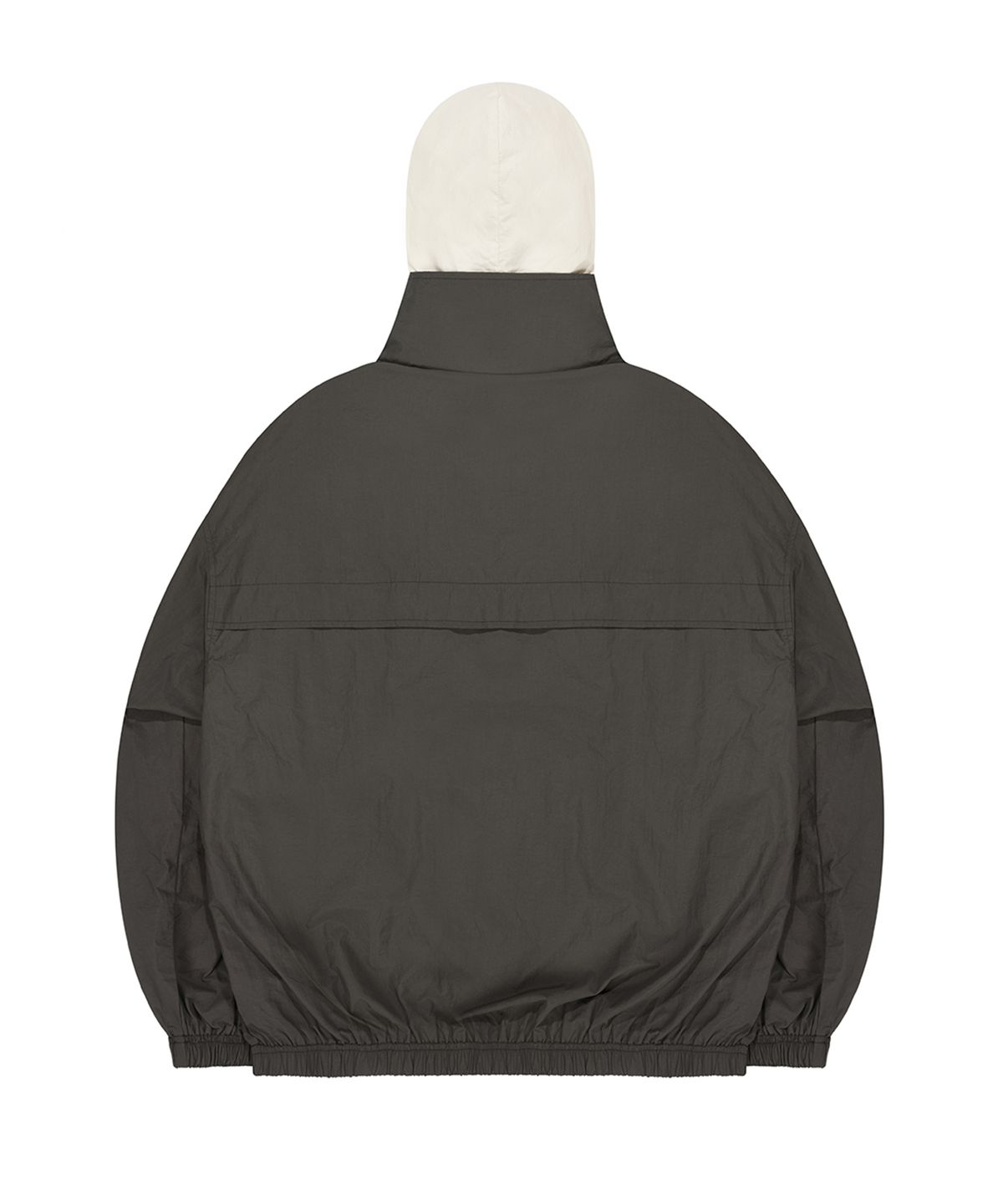 오픈야드(오와이)(OPENYARD(OY)) LAYERED HOODIE JACKET-DARK GREY