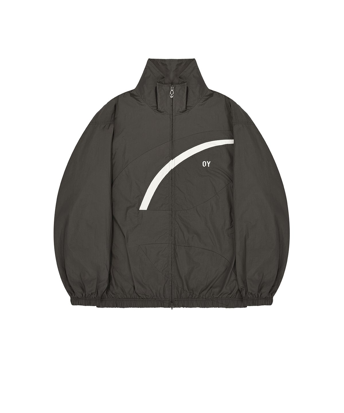 오픈야드(오와이)(OPENYARD(OY)) LAYERED HOODIE JACKET-DARK GREY