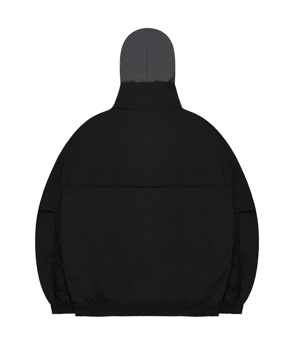 오픈야드(오와이)(OPENYARD(OY)) LAYERED HOODIE JACKET-BLACK