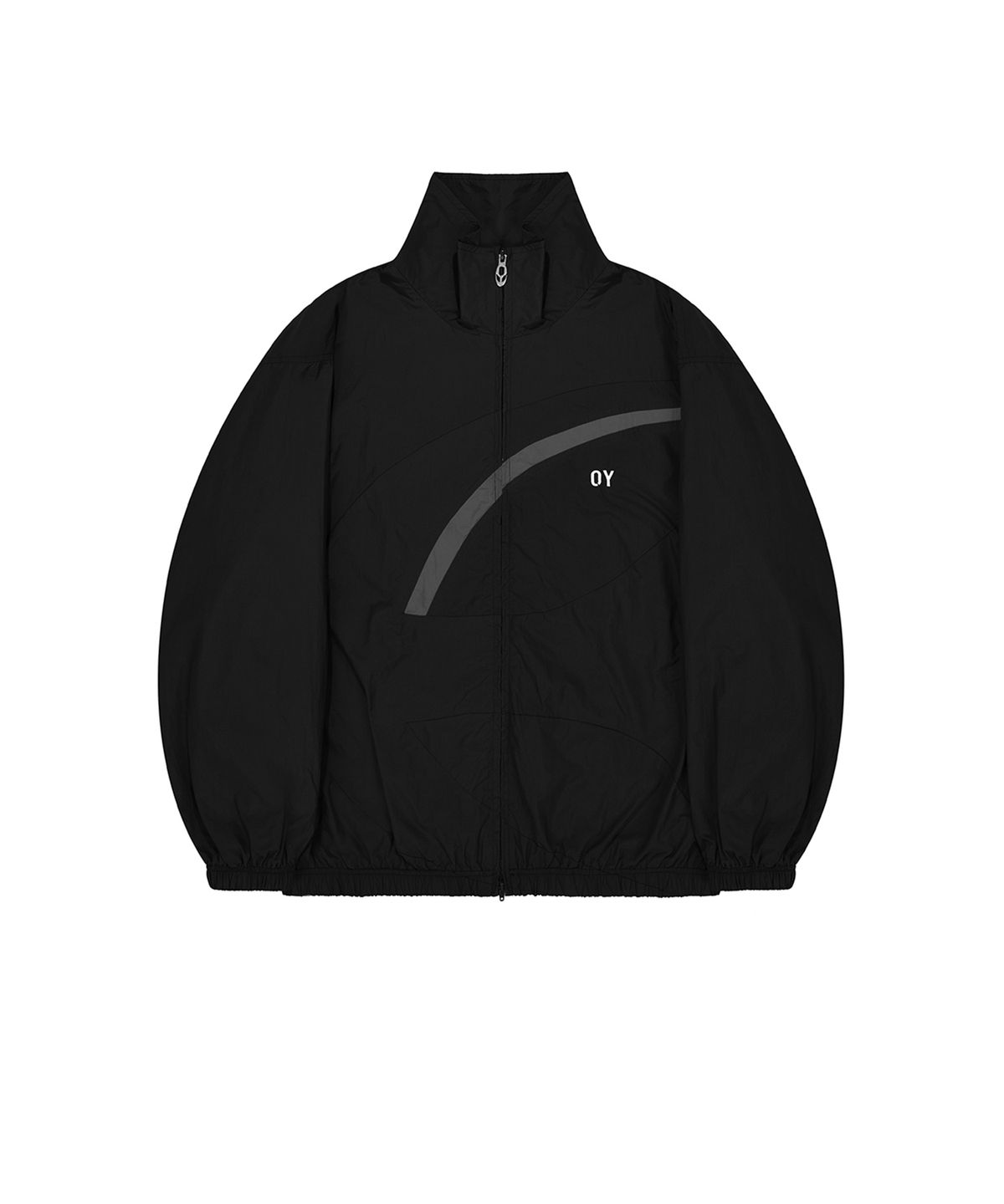 오픈야드(오와이)(OPENYARD(OY)) LAYERED HOODIE JACKET-BLACK