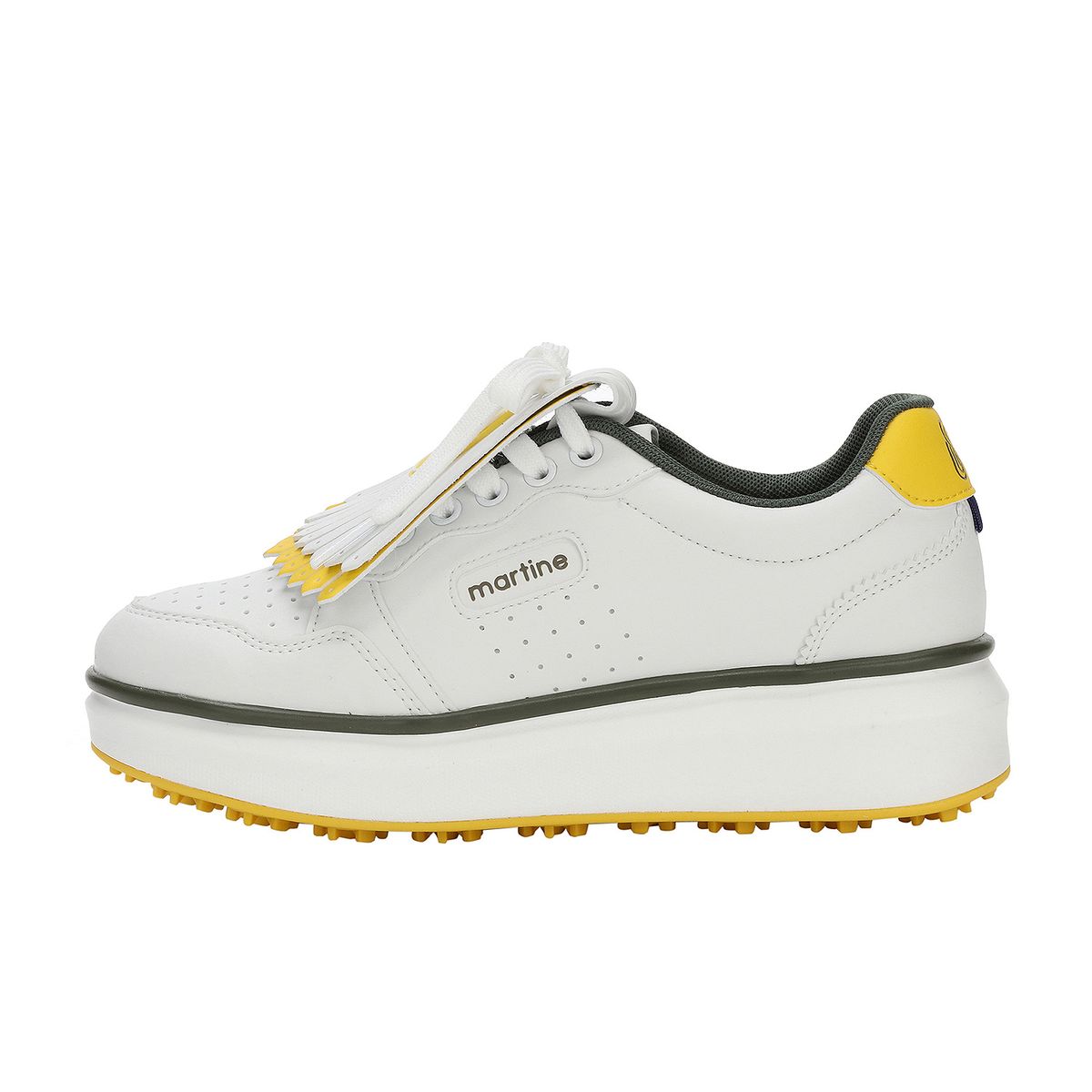 마틴골프(MARTINE GOLF) Color Tassel Spikeless Sneakers_Yellow