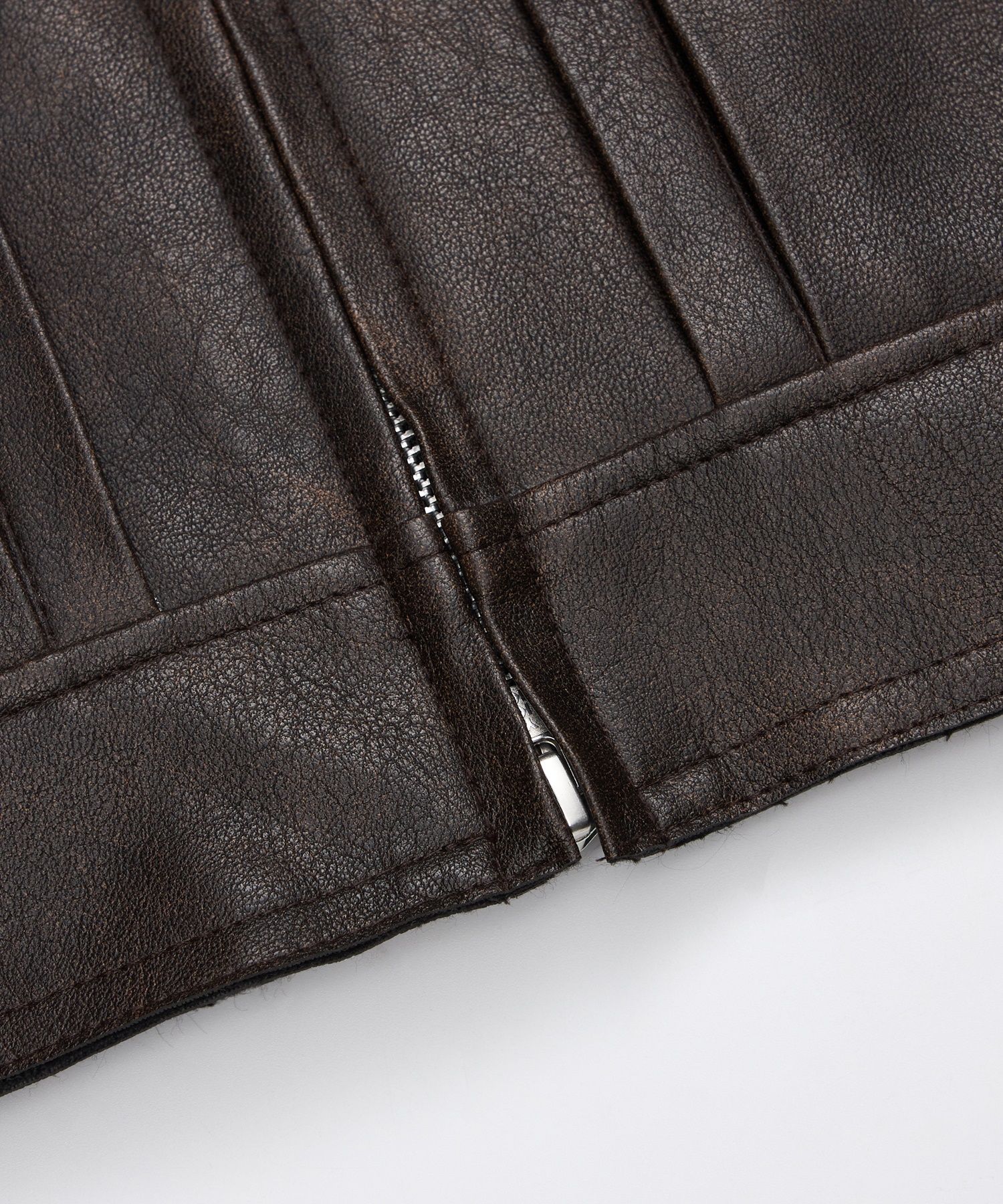 【SPERONE】24SS★ Double Line Trucker Crack Jacket MUSINSA | SPERONE Double line trucker crack jacket (brown)