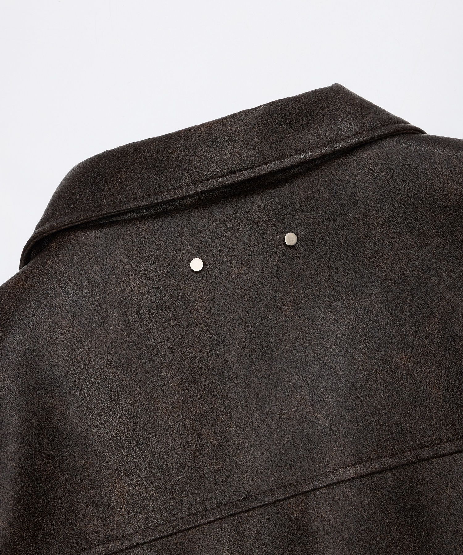【SPERONE】24SS★ Double Line Trucker Crack Jacket MUSINSA | SPERONE Double line trucker crack jacket (brown)