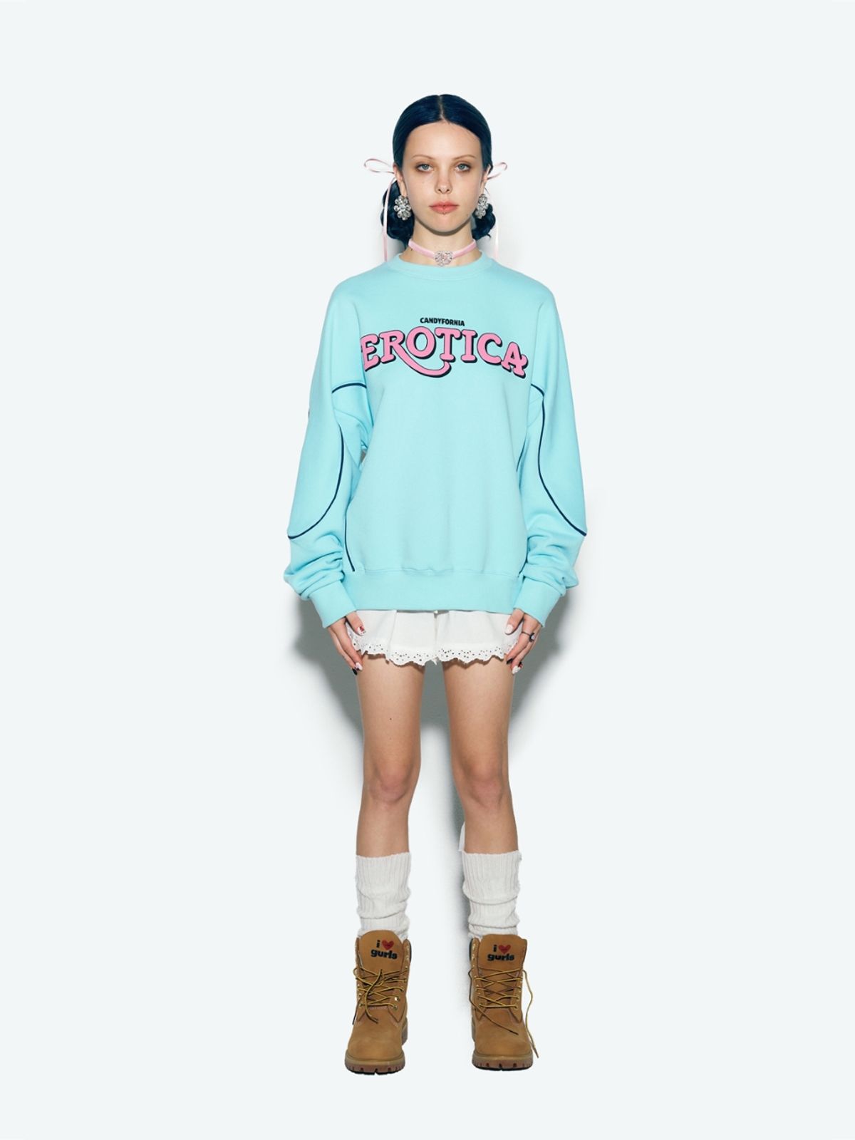 에즈이프 캘리(ASIF CALIE) EROTICA PIPING SWEATSHIRT MINT