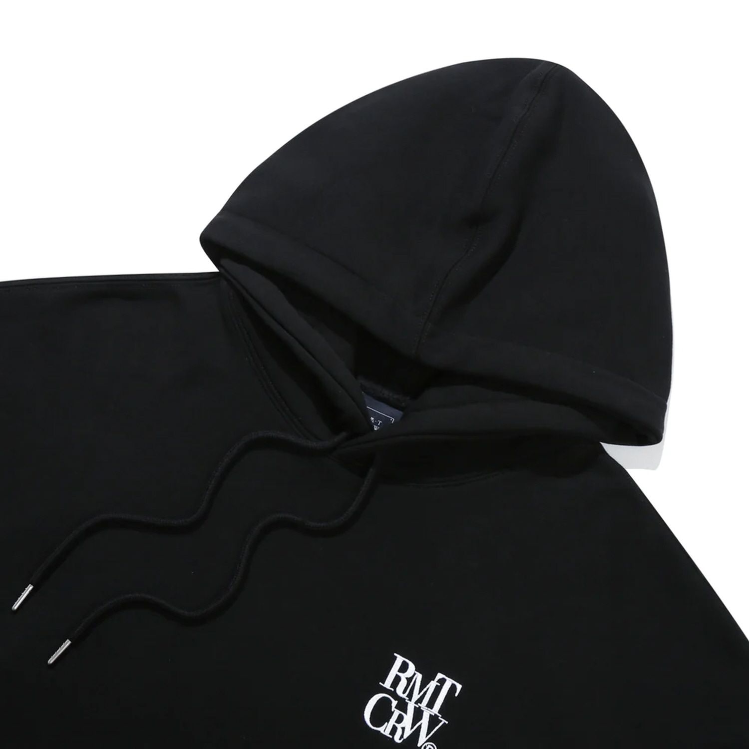 MUSINSA | ROMANTIC CROWN Outlet RECENT LOGO HOODIE-BLACK