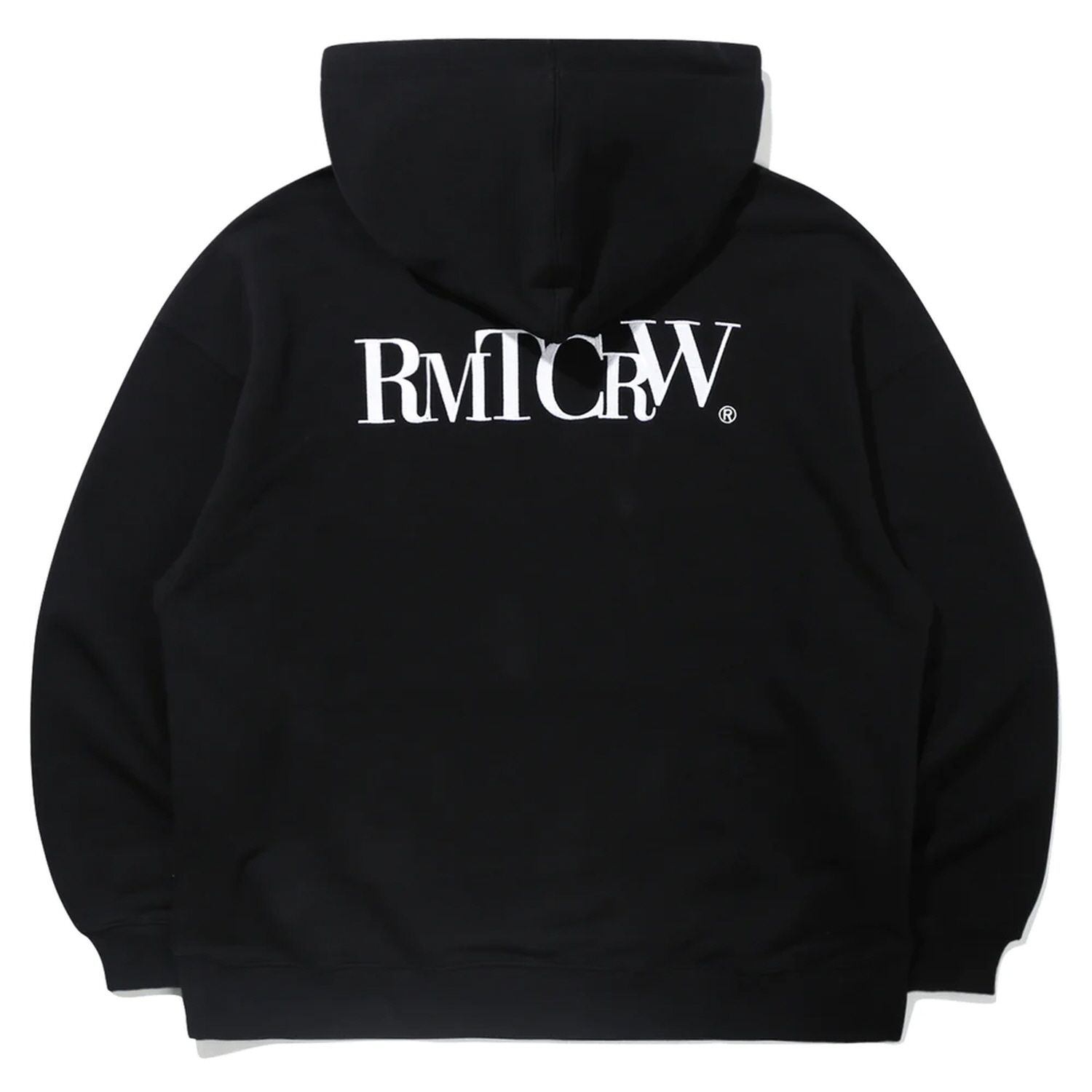[ROMANTIC CROWN]★OUT FONT LOGO HOODIE MUSINSA | ROMANTIC CROWN Outlet RECENT LOGO HOODIE-BLACK