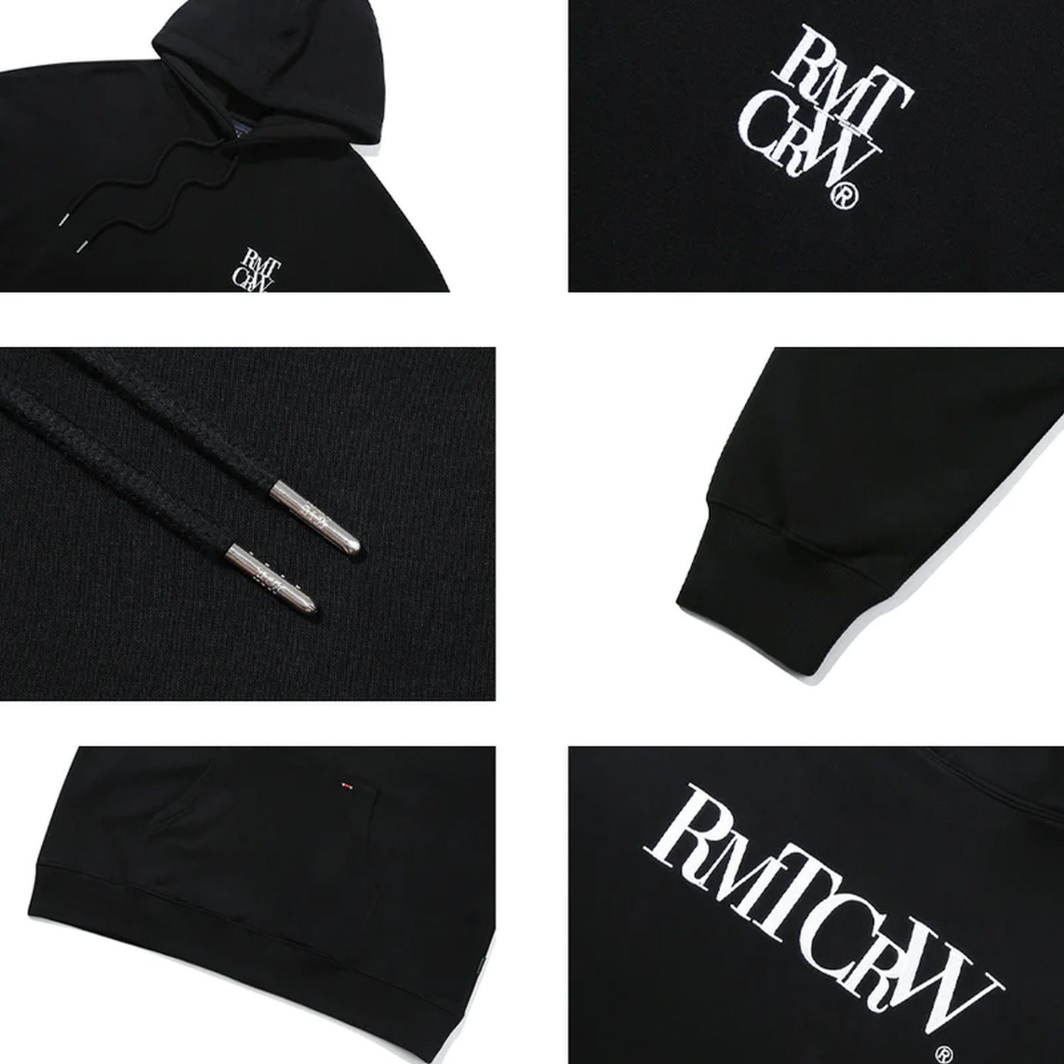 【ROMANTIC CROWN】23FW★ OUT FONT LOGO HOODIE MUSINSA | ROMANTIC CROWN Outlet RECENT LOGO HOODIE-BLACK