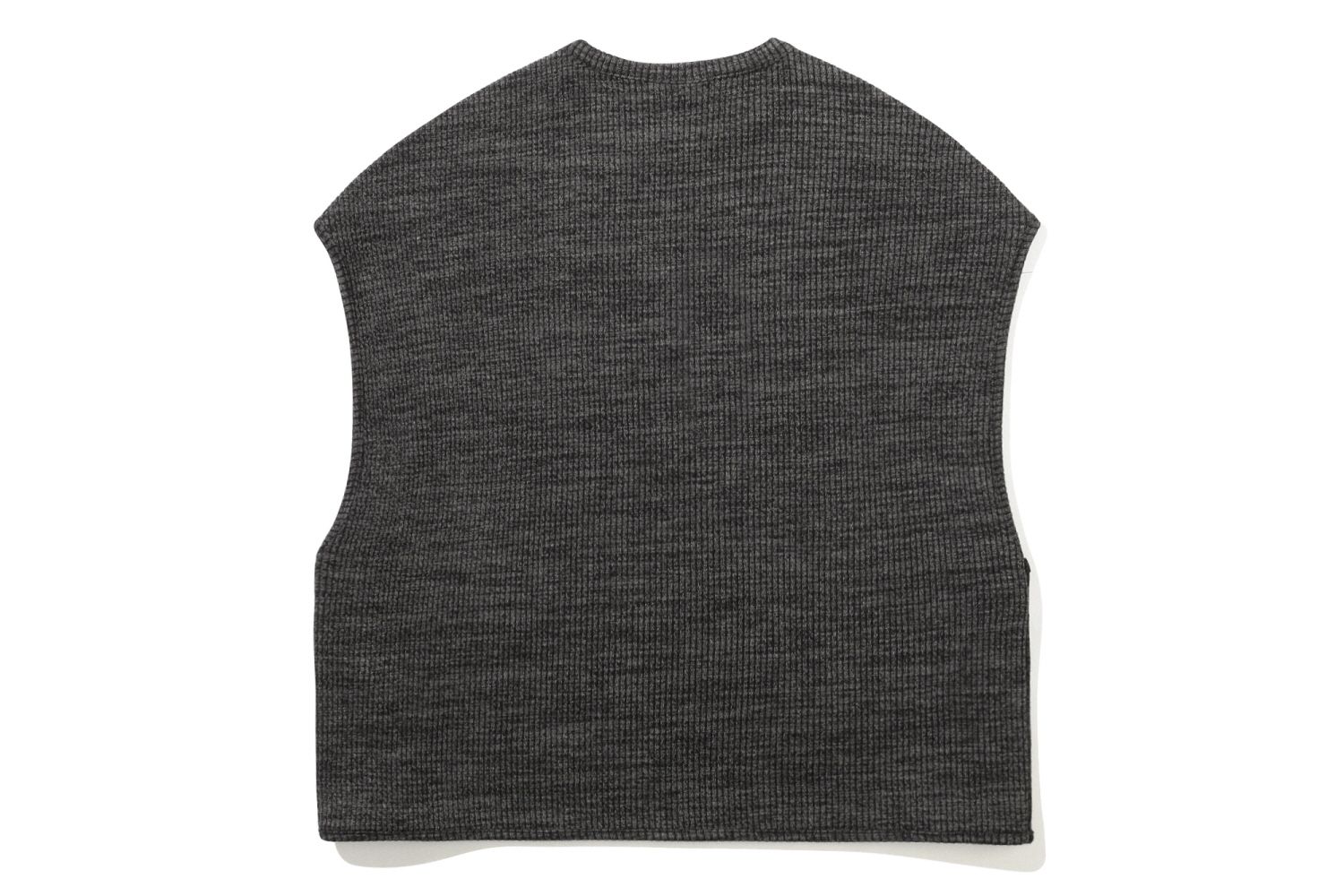 MUSINSA | ROMANTIC CROWN Outlet SIDE OPEN KNIT VEST-CHARCOAL