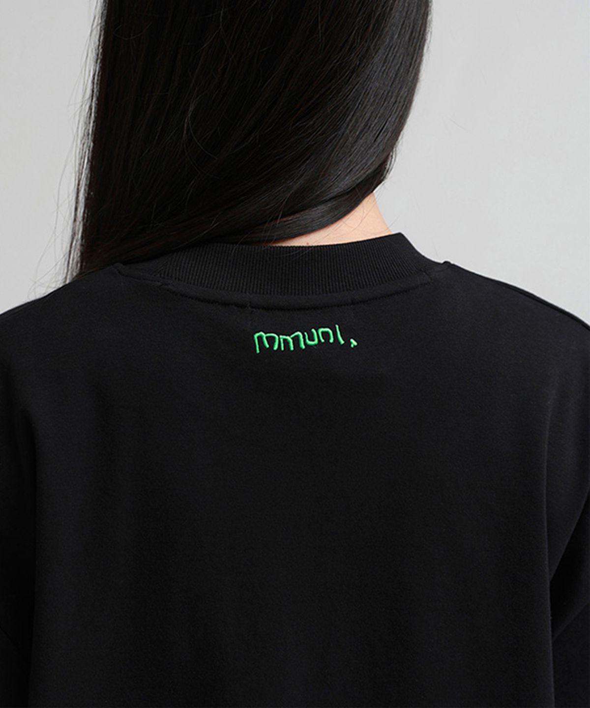 뮤니 프로젝트(MMUNI PROJECT) 로고 입체나염 오버핏 오가닉 반팔티