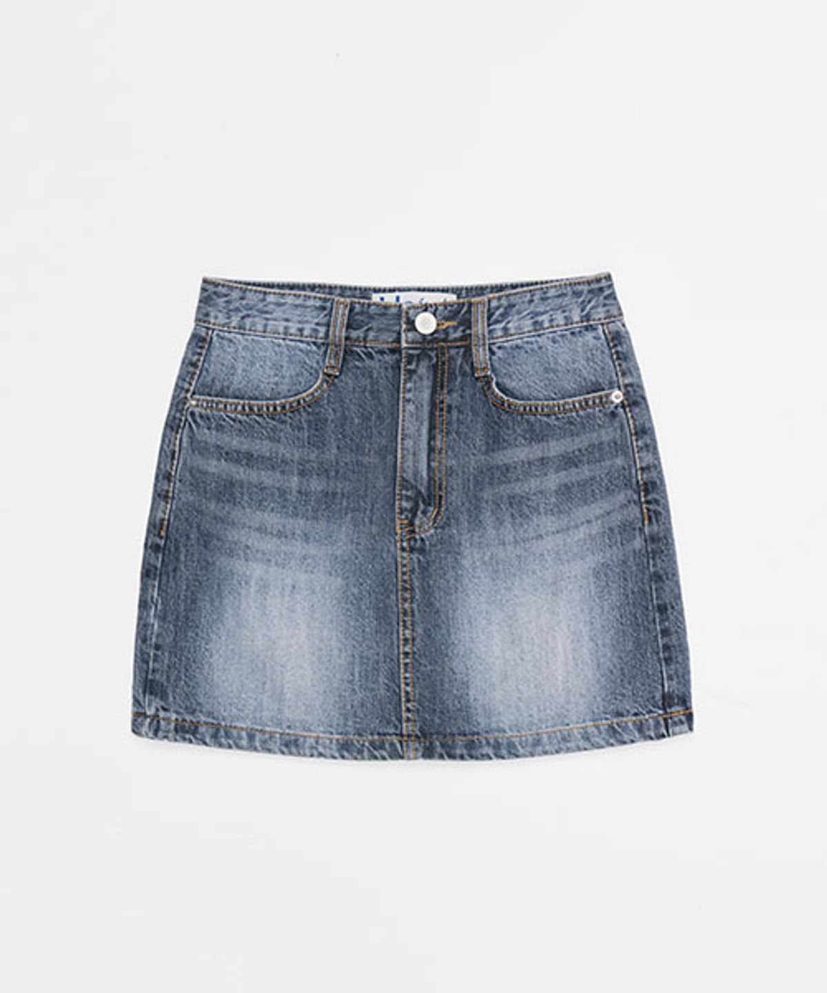헤인트(HAINT) EZEL VINTAGE MINI SKIRT_2COLORS_BLUE