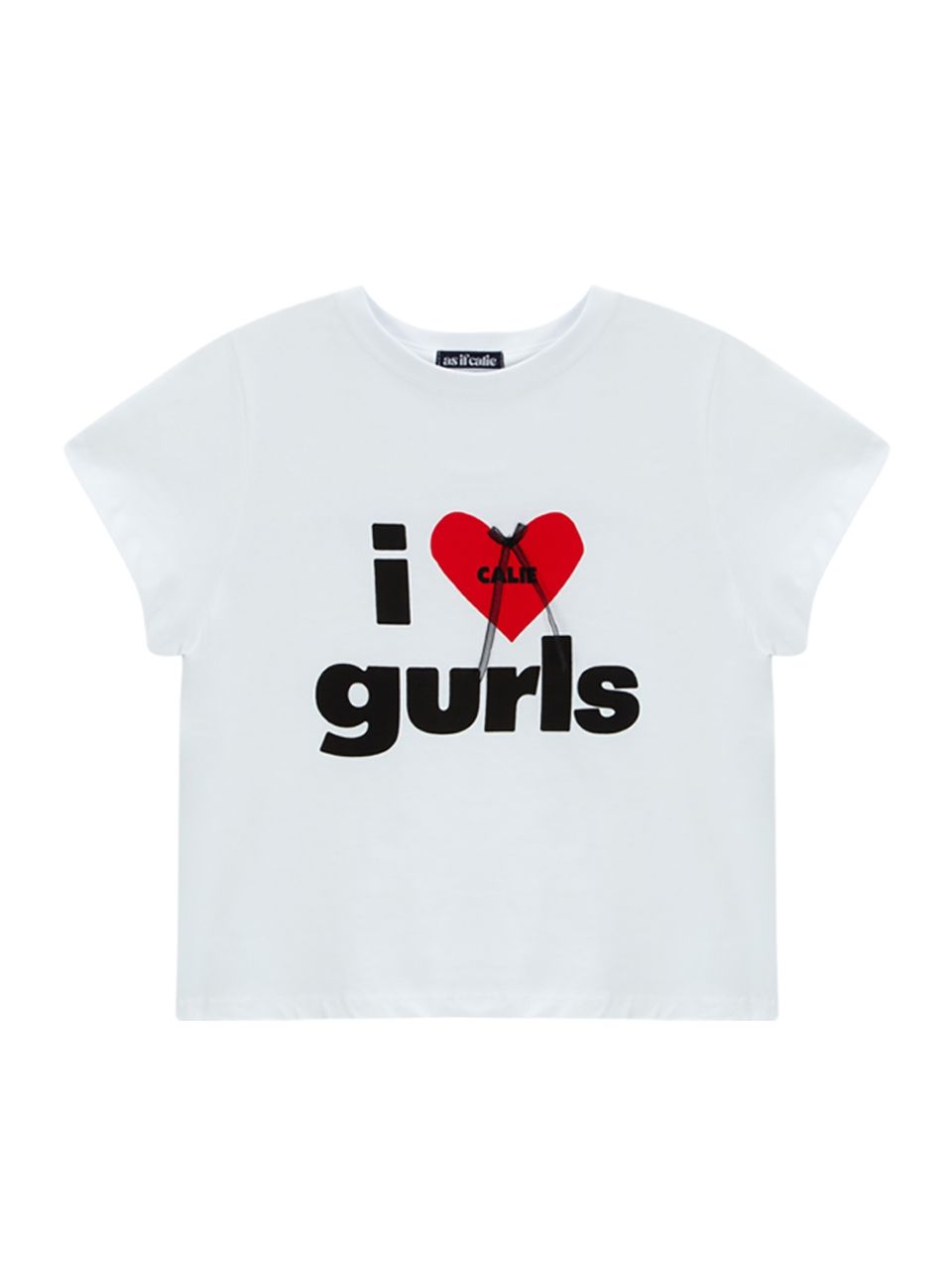 MUSINSA | ASIF CALIE CALIE GURLS T-SHIRT WHITE