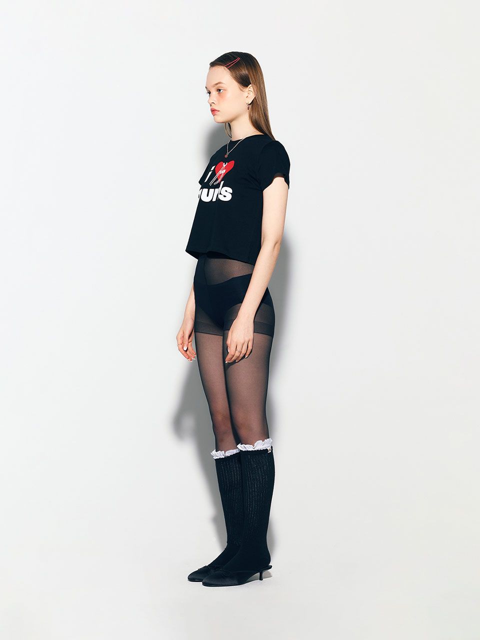 MUSINSA | ASIF CALIE CALIE GURLS T-SHIRT BLACK