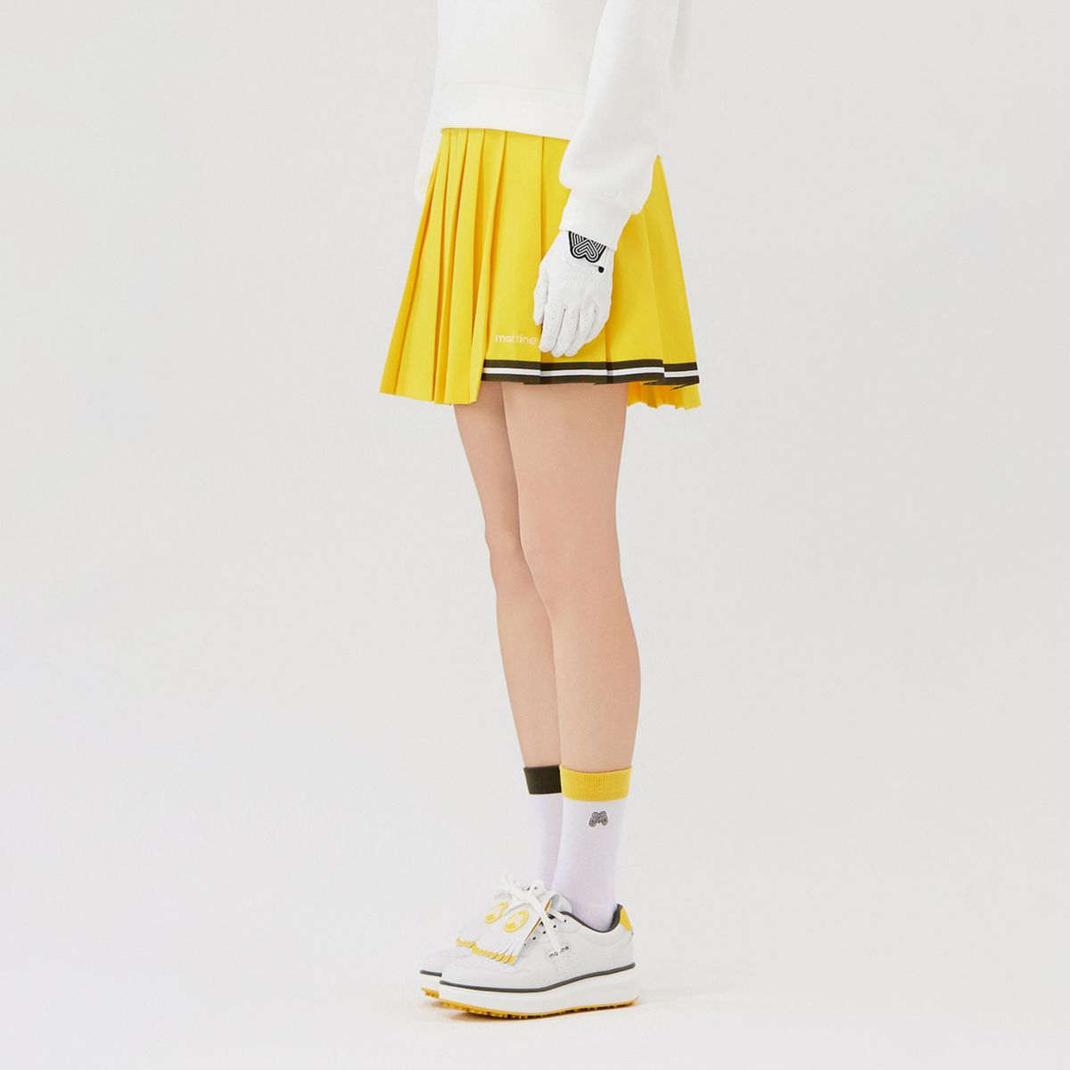 마틴골프(MARTINE GOLF) Tip Point Pleats Culotte_Yellow