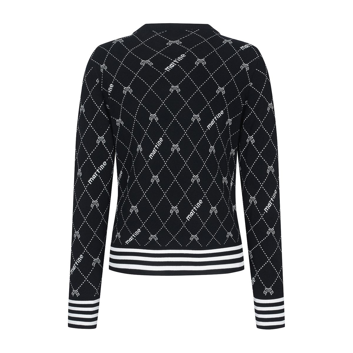 마틴골프(MARTINE GOLF) Martine Pattern Knit_Black