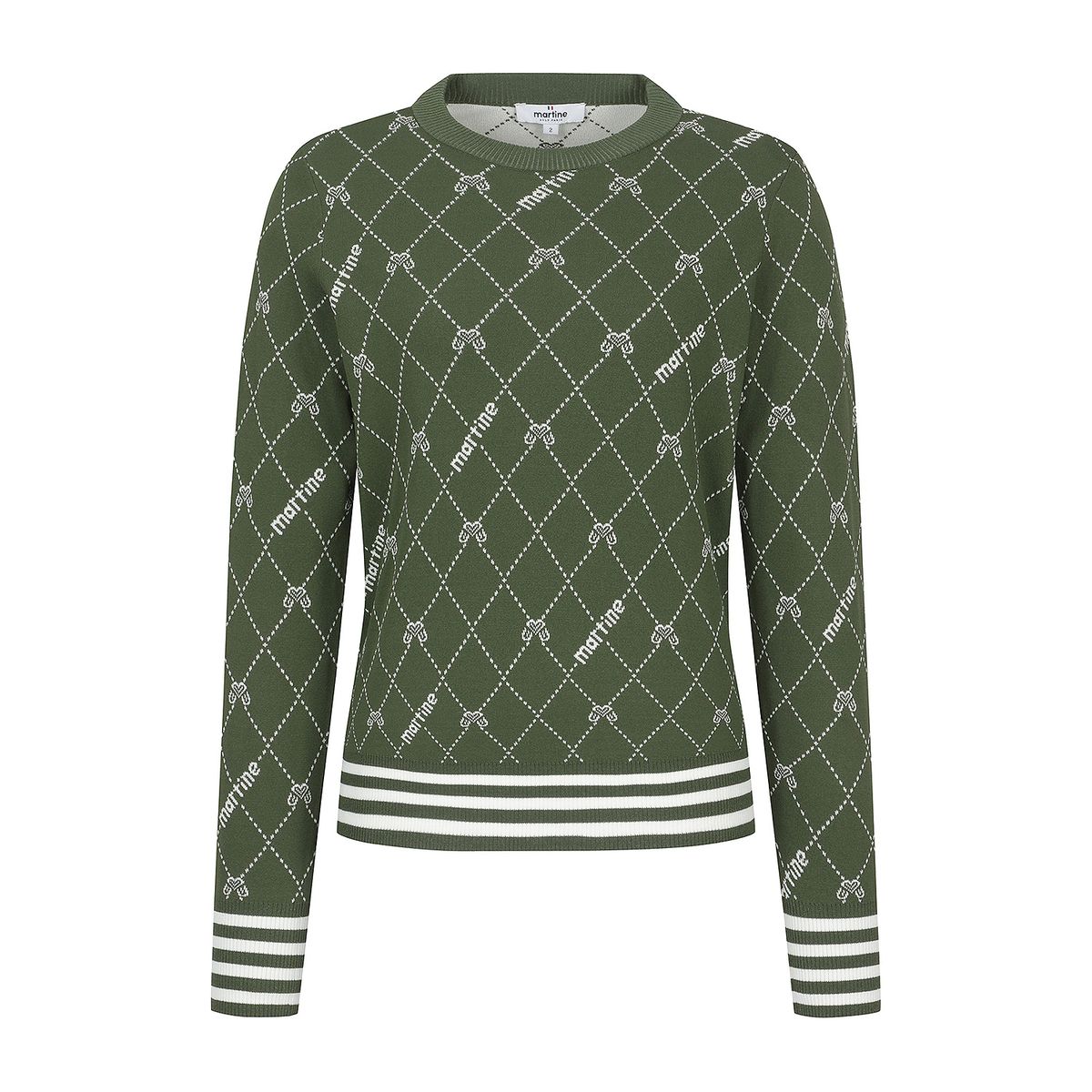 마틴골프(MARTINE GOLF) Martine Pattern Knit_Khaki