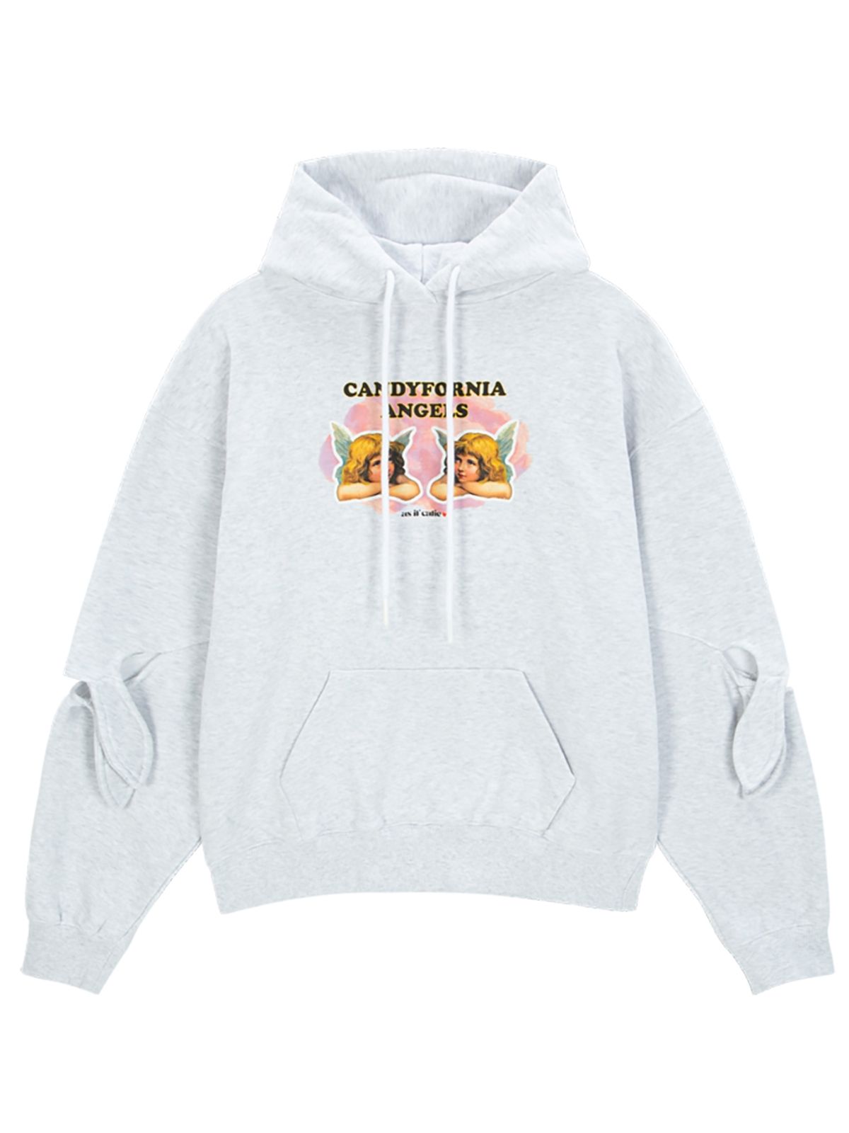 에즈이프 캘리(ASIF CALIE) ANGEL WINGS HOODIE WHITEMELANGE