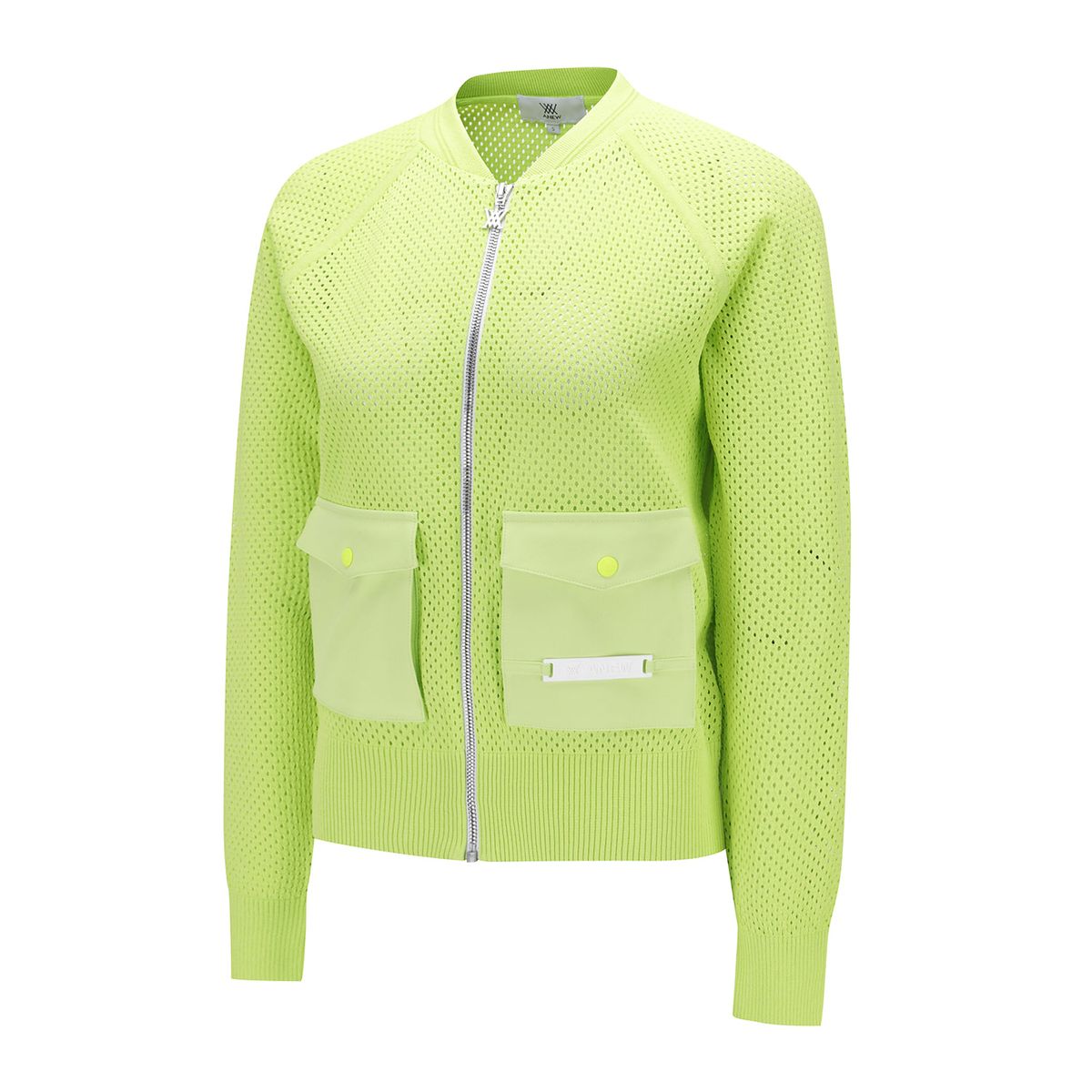 어뉴골프(ANEW GOLF) WOMEN MESH ZIP-UP CARDIGAN_LI