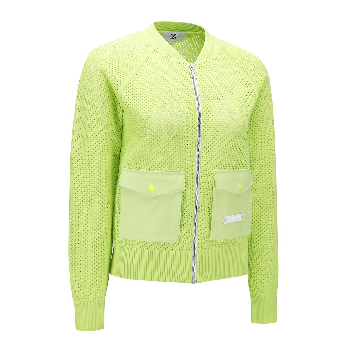 어뉴골프(ANEW GOLF) WOMEN MESH ZIP-UP CARDIGAN_LI