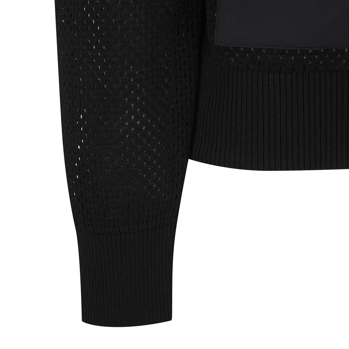 어뉴골프(ANEW GOLF) WOMEN MESH ZIP-UP CARDIGAN_BK