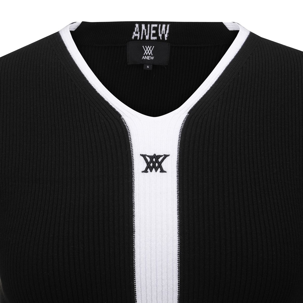 어뉴골프(ANEW GOLF) WOMEN V NECK PULLOVER_BK