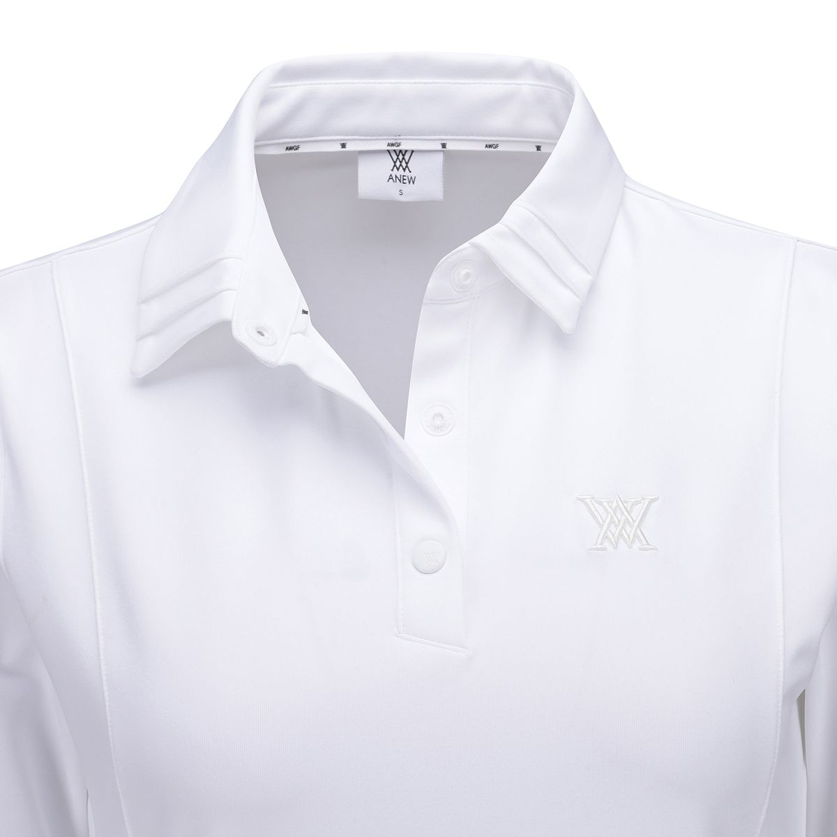 어뉴골프(ANEW GOLF) WOMEN COLLAR POINT LONG T-SHIRT_WH