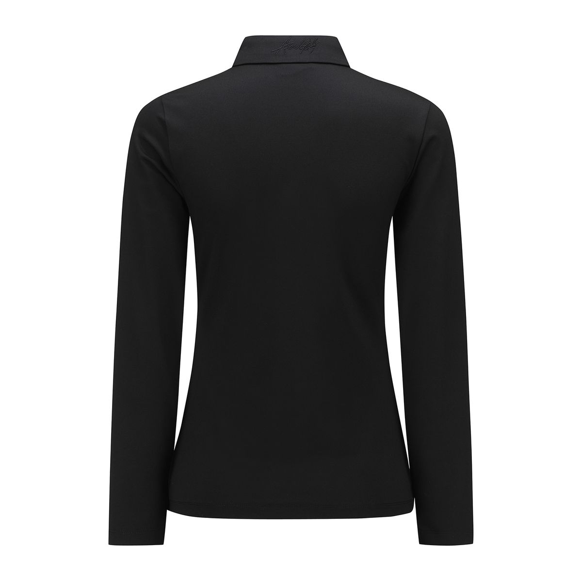 어뉴골프(ANEW GOLF) WOMEN COLLAR POINT LONG T-SHIRT_BK