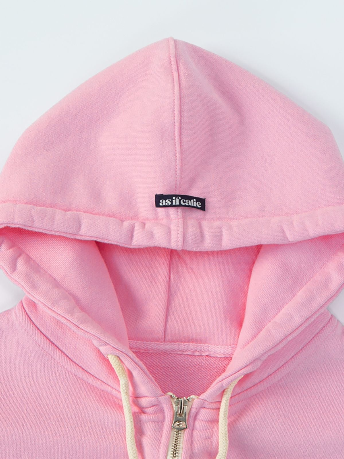 에즈이프 캘리(ASIF CALIE) CITY SHIRRING HOOD ZIPUP PINK