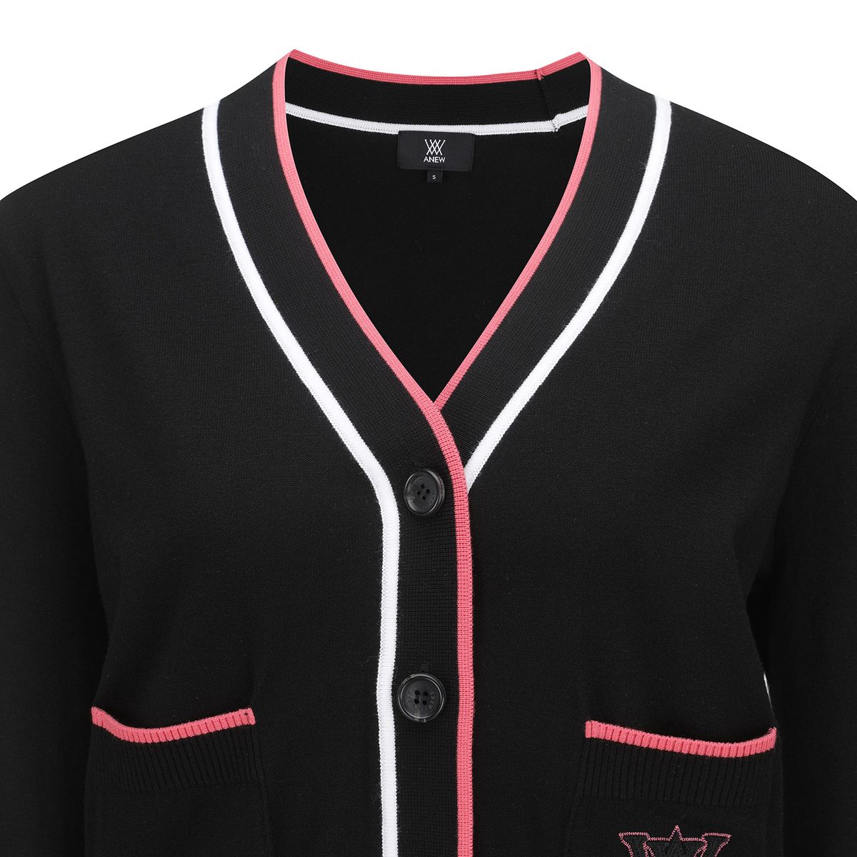 어뉴골프(ANEW GOLF) WOMEN ESSENTIAL CARDIGUN_BK