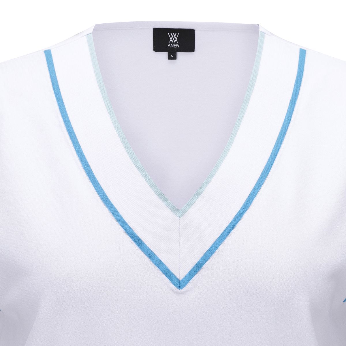 어뉴골프(ANEW GOLF) WOMEN ESSENTIAL V NECK VEST_WH