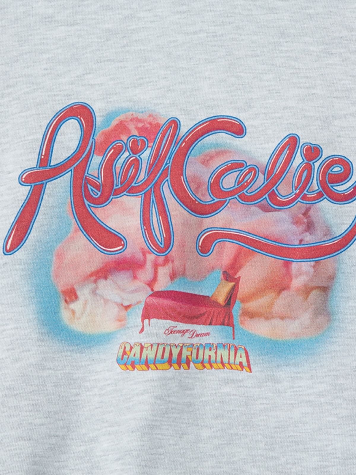 에즈이프 캘리(ASIF CALIE) CANDYFORNIA SWEATSHIRT WHITEMELANGE