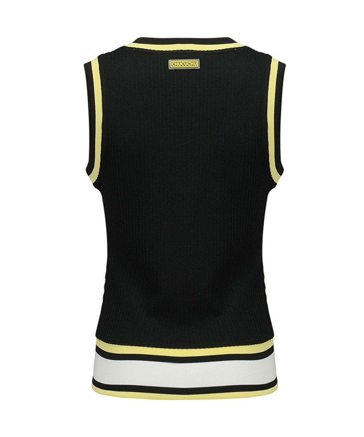 츄쿠츄(CHUCUCHU) C23S-VT005W 스트라이프 베스트 (Black)