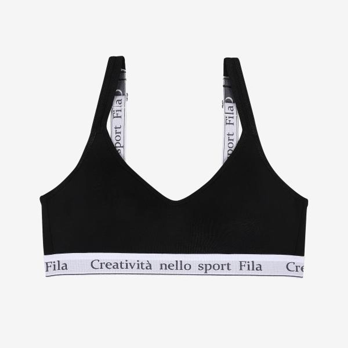휠라언더웨어(FILA UNDERWEAR) 벨로 소프트 브라(FI4BAH1450FBLK)